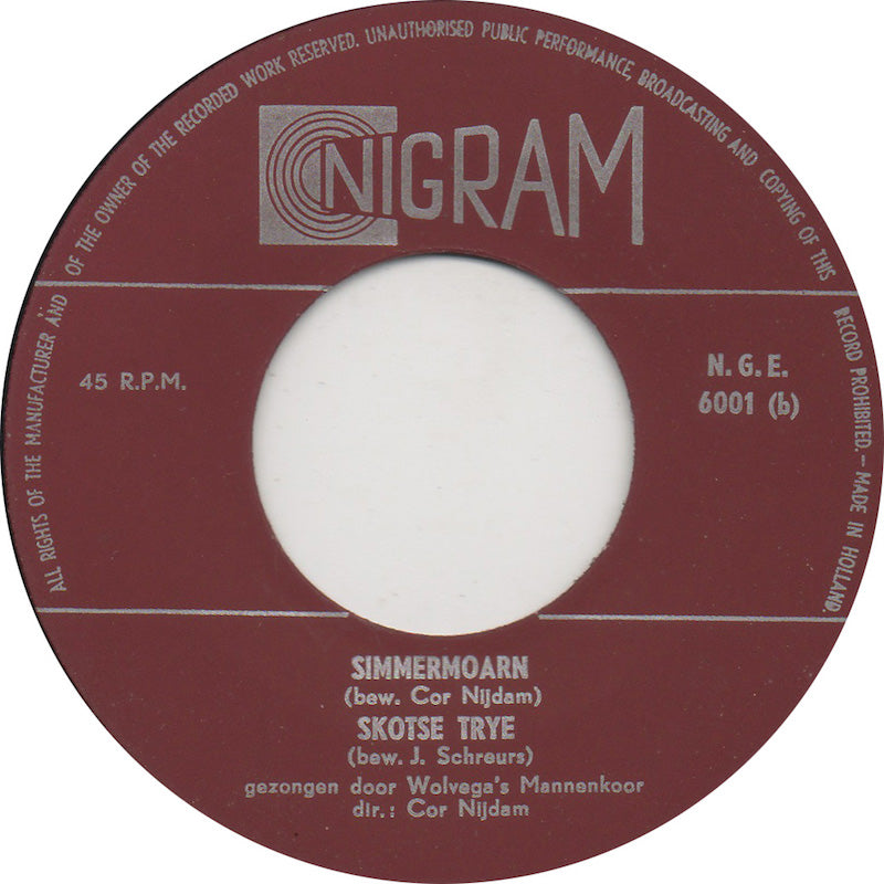 Wolvega's Mannenkoor - Eigen Lân Yn Eigen Hân 23968 23964 Vinyl Singles Vinyl Goed / Hoes Goed