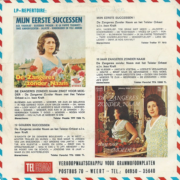 Zangeres Zonder Naam - Achter In 't Stille Klooster 28721 Vinyl Singles Vinyl Goed / Hoes Goed