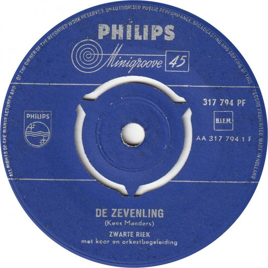 Zwarte Riek - Zevenling 42326 Vinyl Singles Vinyl Goed / Hoes Generic