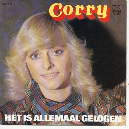 Corry - Het Is Allemaal Gelogen 41338 Vinyl Singles Vinyl Goed / Hoes Sticker