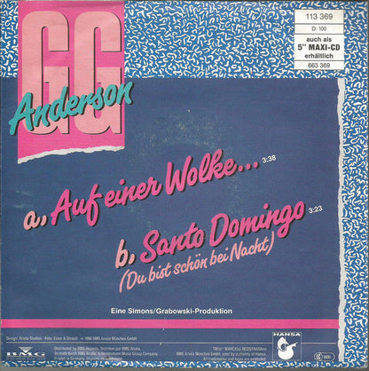 G.G. Anderson - Auf Einer Wolke 05390 Vinyl Singles Vinyl Goed / Hoes Redelijk