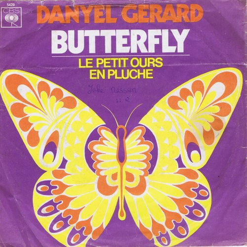 Danyel Gerard - Butterfly 43110 Vinyl Singles Vinyl Zeer Goed / Hoesje Goed "VINYLSINGLES.NL"