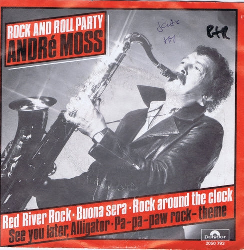Andre Moss - Rock And Roll Party Vinyl Singles Vinyl Zeer Goed / Hoesje Goed "VINYLSINGLES.NL"