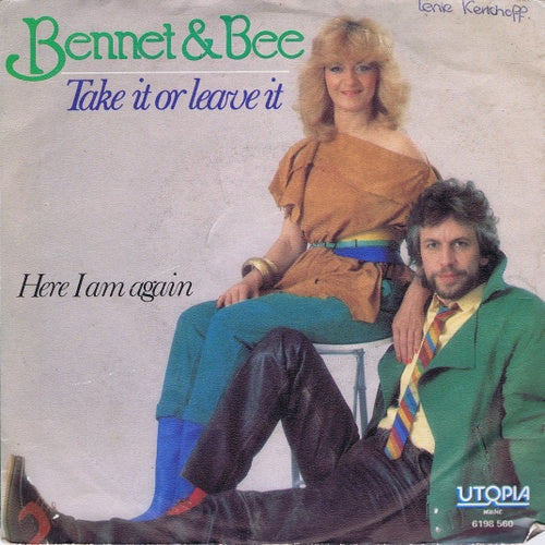 Bennet & Bee - Take It Or Leave It 27763 Vinyl Singles Vinyl Zeer Goed / Hoesje Goed "VINYLSINGLES.NL"