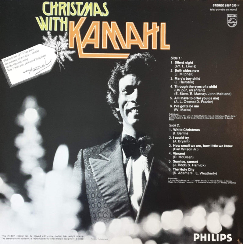 Kamahl  - Christmas With Kamahl (LP) 48973 Vinyl LP JUKEBOXSINGLES.NL   