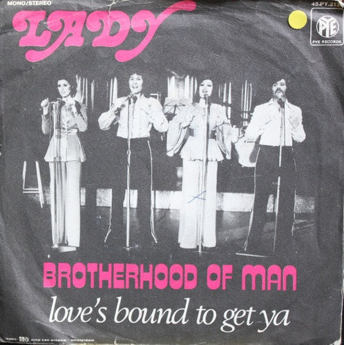 Brotherhood Of Man - Lady 26300 Vinyl Singles Vinyl Zeer Goed / Hoesje Goed "VINYLSINGLES.NL"