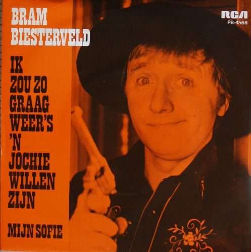 Bram Biesterveld - Ik Zou Zo Graag Weer's 'n Jochie Willen Zijn 07749 Vinyl Singles Vinyl Zeer Goed / Hoesje Goed "VINYLSINGLES.NL"