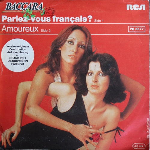 Baccara - Parlez-Vous Francais 07601 Vinyl Singles Vinyl Zeer Goed / Hoesje Goed "VINYLSINGLES.NL"
