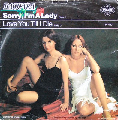 Baccara - Sorry, I'm A Lady Vinyl Singles Vinyl Zeer Goed / Hoesje Goed "VINYLSINGLES.NL"