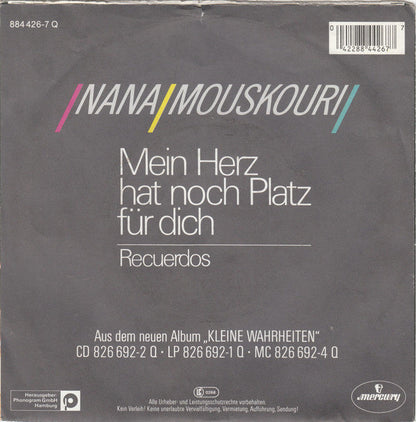 Nana Mouskouri - Mein Herz Hat Noch Platz Für Dich 21660 Vinyl Singles Vinyl Goed / Hoes Goed