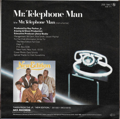 New Edition - Mr Telephone Man 25162 Vinyl Singles Vinyl Goed / Hoes Goed