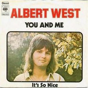 Albert West - You And Me (B-Keus) Vinyl Singles Vinyl Goed / Hoesje Redelijk "VINYLSINGLES.NL"