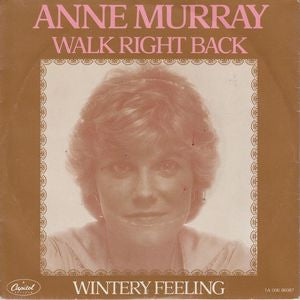 Anne Murray - Walk Right Back 18113 Vinyl Singles Vinyl Zeer Goed / Hoesje Goed "VINYLSINGLES.NL"