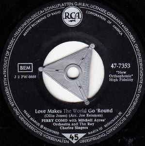 Perry Como And The Ray Charles Singers - Love Makes The World Go 'Round 13667 Vinyl Singles Vinyl Goed / Hoes Generic