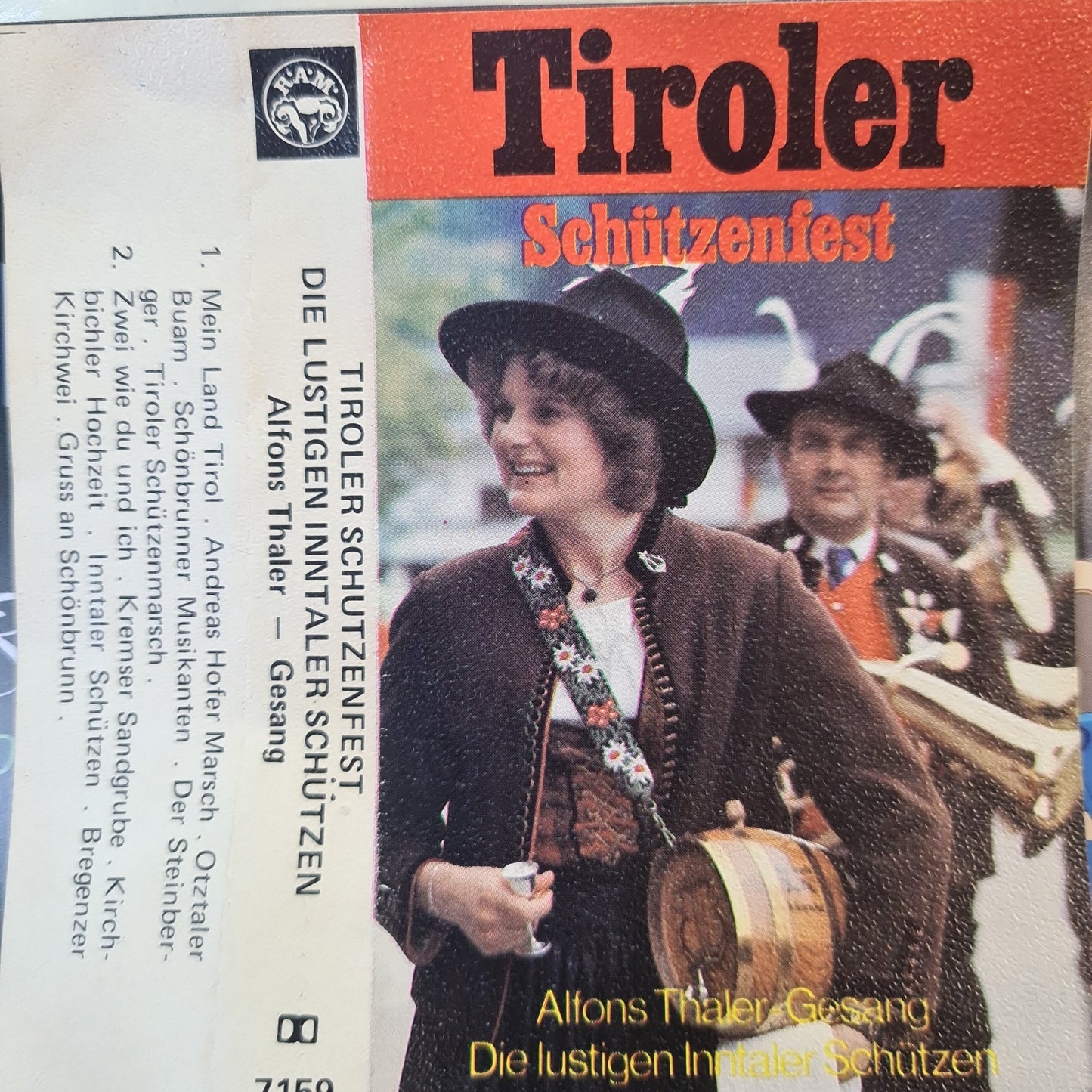 Lustigen Inntaler Schutzen - Tiroler Schutzenfest (Cassette) Cassettebandjes Vinyl Goed / Hoes Goed