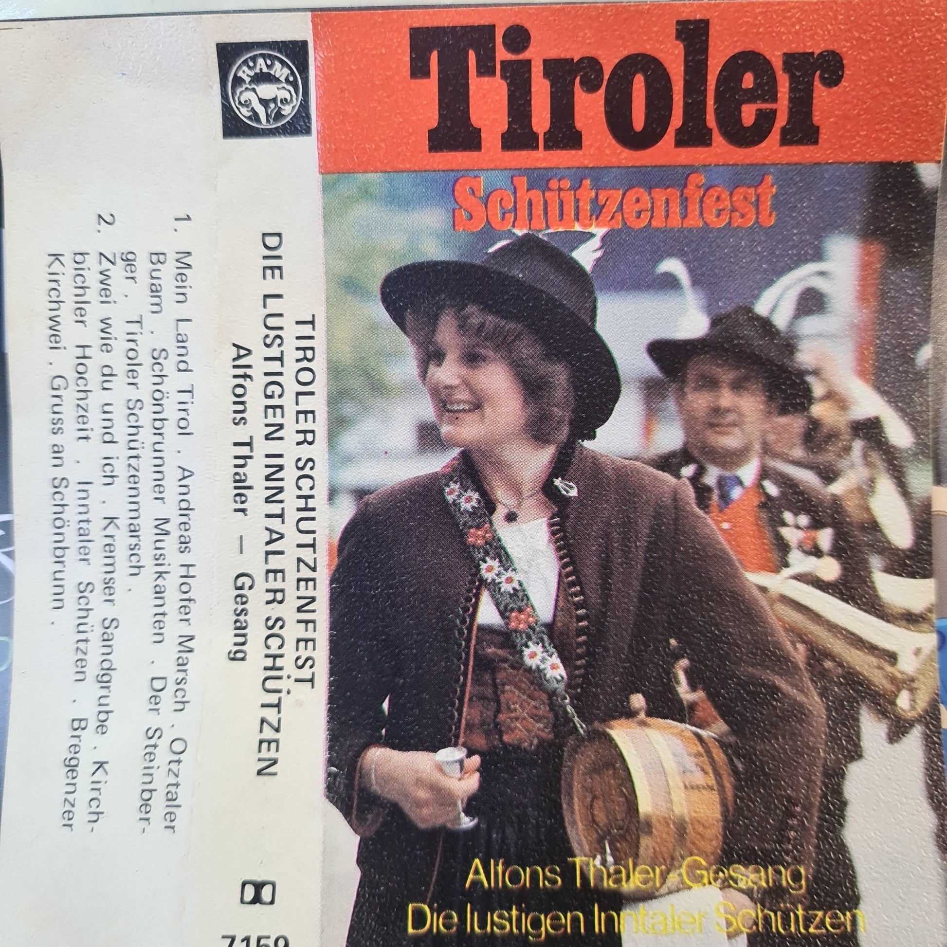 Lustigen Inntaler Schutzen - Tiroler Schutzenfest (Cassette) Cassettebandjes Vinyl Goed / Hoes Goed
