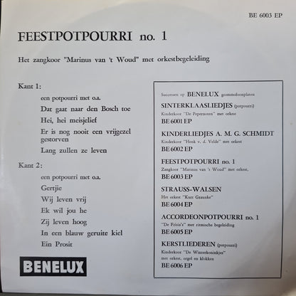Chor Marinus van 'T Woud - Feetpotpourri Nr.1 ​​(EP) 33674
