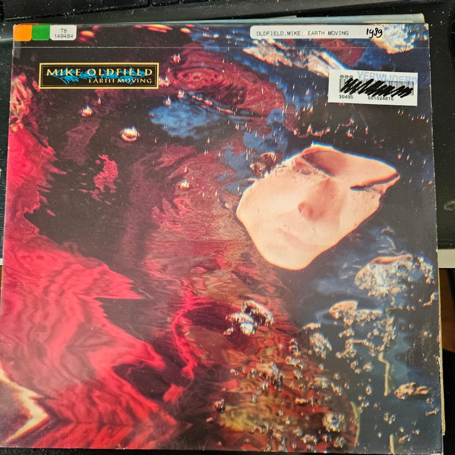 Mike Oldfield - Earth Moving (LP) 51701 Vinyl LP Vinyl Goed / Hoes Zie Foto