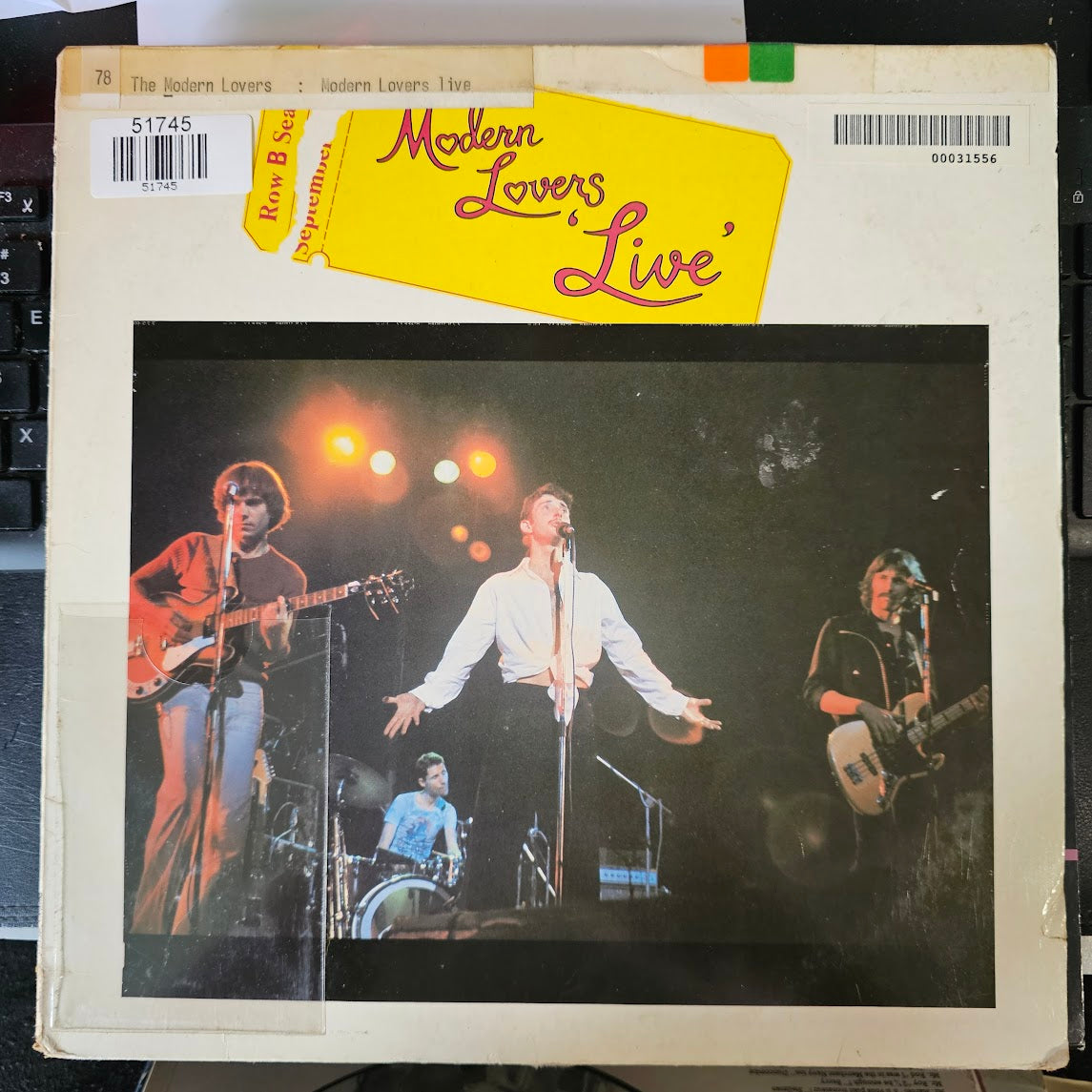 Jonathan Richman & The Modern Lovers - Live (LP) 51745 Vinyl LP Vinyl Goed / Hoes Zie Foto