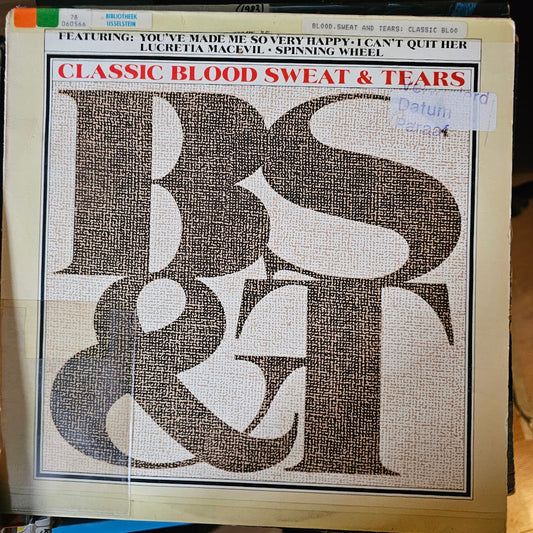 Blood, Sweat And Tears - Classic B, S & T (LP) 51889b Vinyl LP Vinyl Goed / Hoes Zie Foto