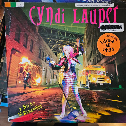 Cyndi Lauper - A Night To Remember (LP) 51876b Vinyl LP Vinyl Goed / Hoes Zie Foto