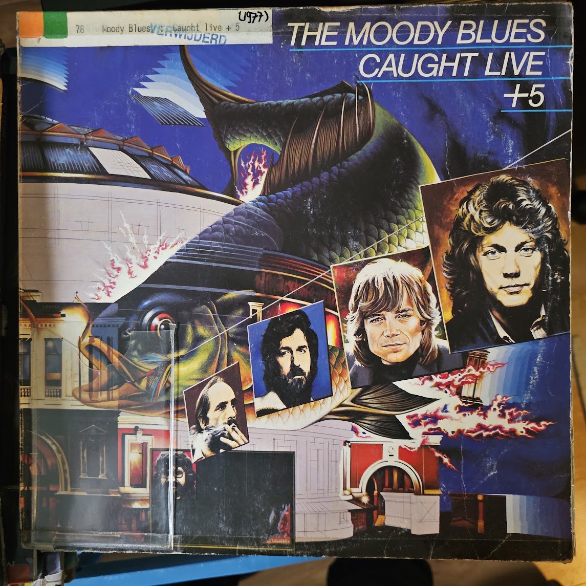 Moody Blues - Caught Live +5 (LP) 51881 Vinyl LP Vinyl Goed / Hoes Zie Foto