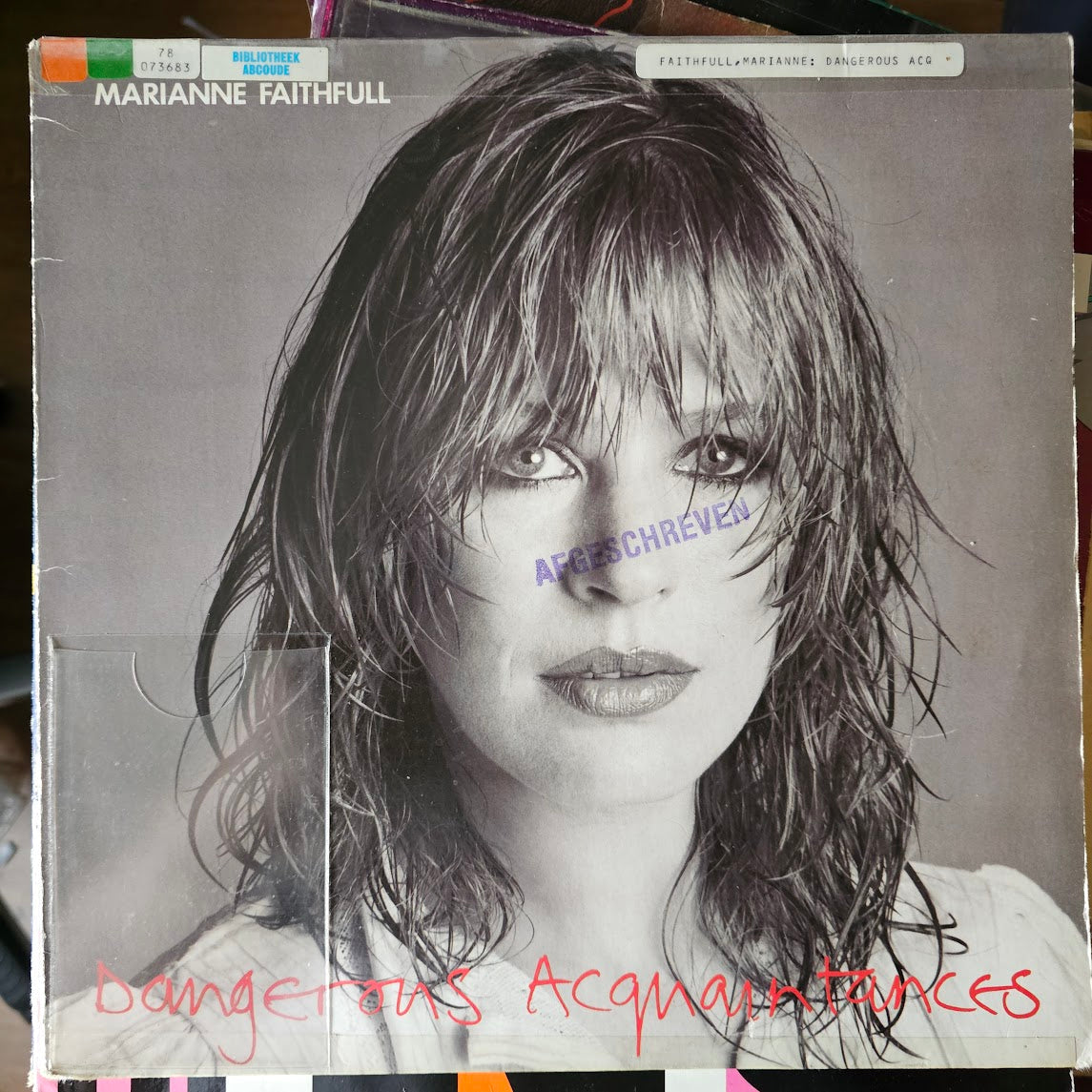 Marianne Faithfull - Dangerous Acquaintances (LP) 51913 Vinyl LP Vinyl Goed / Hoes Zie Foto