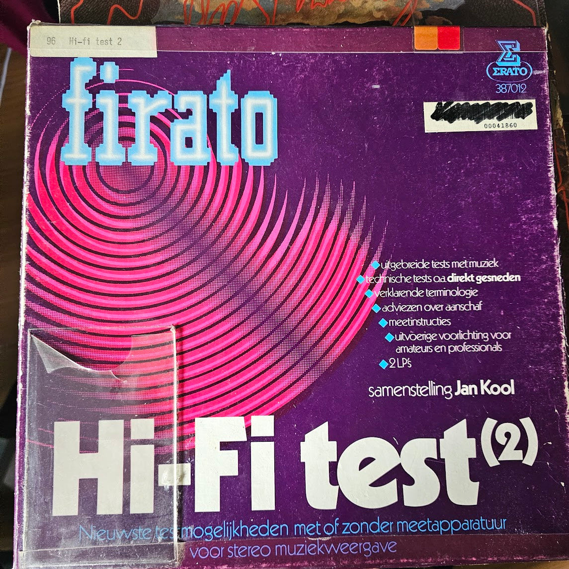 Various - Hi-Fi Test (LP) 51953 Vinyl LP Box Vinyl Goed / Hoes Zie Foto
