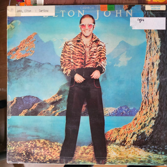 Elton John - Caribou (LP) 51940b Vinyl LP Vinyl Goed / Hoes Zie Foto