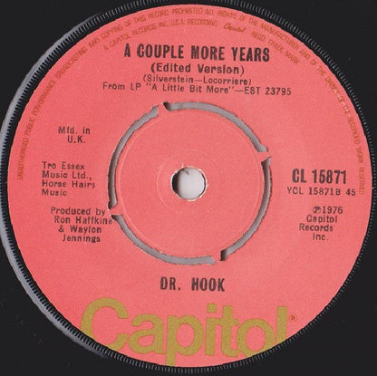 Dr. Hook - A Little Bit More 22855 Vinyl Singles Vinyl Zeer Goed / Hoesje Generic "VINYLSINGLES.NL"