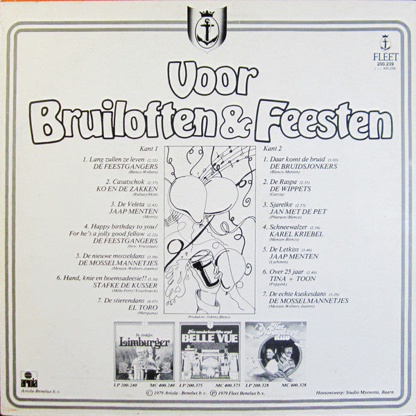 Various - Voor Bruiloften & Feesten (LP)  43158 Vinyl LP JUKEBOXSINGLES.NL   