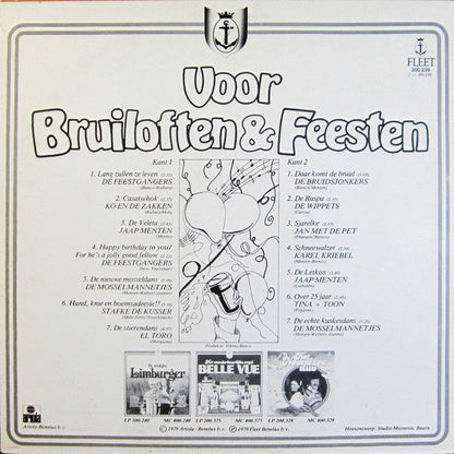 Various - Voor Bruiloften & Feesten (LP)  43158 Vinyl LP JUKEBOXSINGLES.NL   