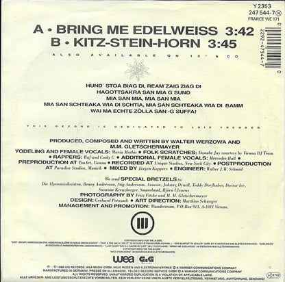 Edelweiss - Bring Me Edelweiss 30664 Vinyl Singles Vinyl Zeer Goed / Hoesje Goed "VINYLSINGLES.NL"
