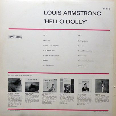 Louis Armstrong And His All-Stars - Hello Dolly (LP) 40492 Vinyl LP JUKEBOXSINGLES.NL   