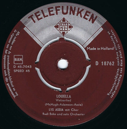 Lys Assia - Giorgio 03944 Vinyl Singles Vinyl Goed / Hoes Goed