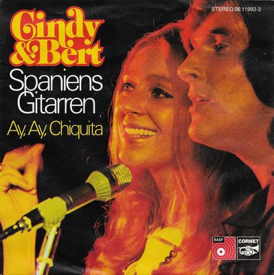 Cindy & Bert - Spaniens Gitarren Vinyl Singles Vinyl Zeer Goed / Hoesje Goed "VINYLSINGLES.NL"