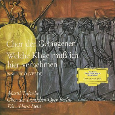 Giuseppe Verdi - Chor Der Gefangenen Vinyl Singles Vinyl Zeer Goed / Hoesje Goed "VINYLSINGLES.NL"