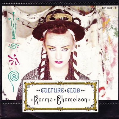 Culture Club - Karma Chameleon Vinyl Singles Vinyl Zeer Goed / Hoesje Goed "VINYLSINGLES.NL"