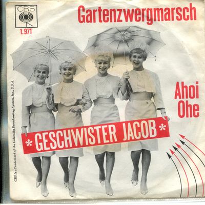 Geschwister Jacob - Gartenzwergmarsch Vinyl Singles Vinyl Zeer Goed / Hoesje Plakband "VINYLSINGLES.NL"