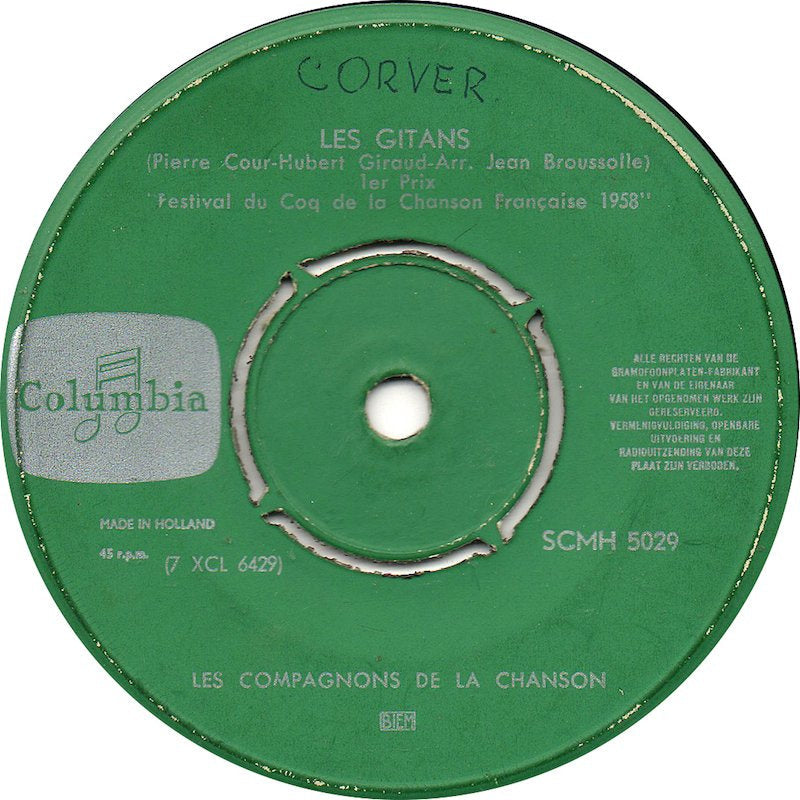 Compagnons De La Chanson - Dansons Mon Amour 15873 Vinyl Singles Vinyl Zeer Goed / Hoesje Generic "VINYLSINGLES.NL"