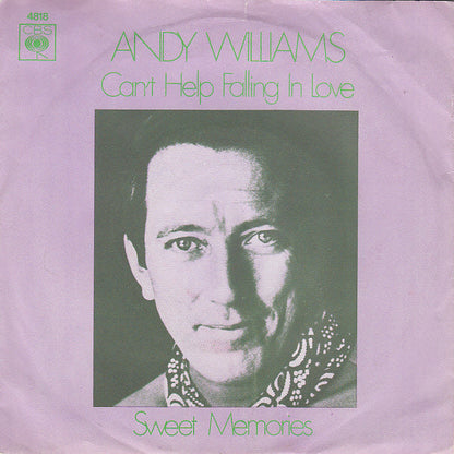 Andy Williams - Can't Help Falling In Love Vinyl Singles Vinyl Zeer Goed / Hoesje Goed "VINYLSINGLES.NL"