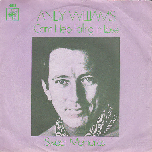 Andy Williams - Can't Help Falling In Love Vinyl Singles Vinyl Zeer Goed / Hoesje Goed "VINYLSINGLES.NL"