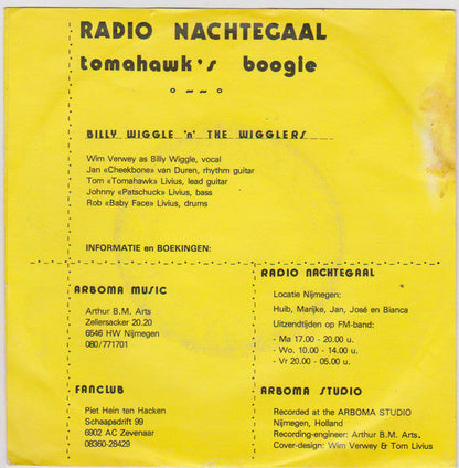 Billy Wiggle 'n' The Wigglers - Radio Nachtegaal 05258