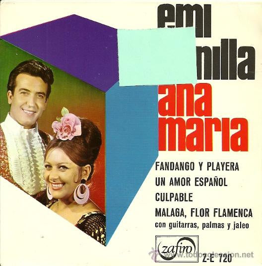 Emi Bonilla Ana Maria - Fandango Y Playera Vinyl Singles EP Vinyl Zeer Goed / Hoesje Goed "VINYLSINGLES.NL"