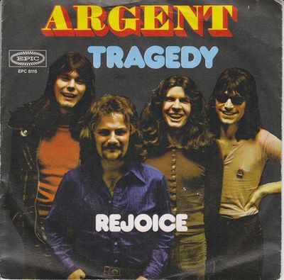 Argent - Tragedy Vinyl Singles Vinyl Zeer Goed / Hoesje Goed "VINYLSINGLES.NL"
