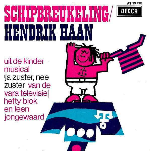 Hetty Blok En Leen Jongewaard - Schipbreukeling Vinyl Singles Vinyl Zeer Goed / Hoesje Goed "VINYLSINGLES.NL"