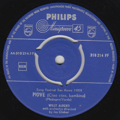 Willy Alberti - Piove (Ciao Ciao, Bambina) 18083