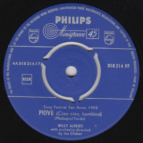 Willy Alberti – Piove (Ciao Ciao, Bambina) 06711