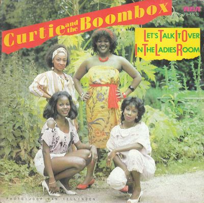 Curtie And The Boombox - Let's Talk It Over In The Ladies' Room Vinyl Singles Vinyl Zeer Goed / Hoesje Goed "VINYLSINGLES.NL"