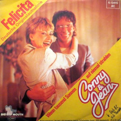 Conny & Jean - Felicita Vinyl Singles Vinyl Zeer Goed / Hoesje Goed "VINYLSINGLES.NL"